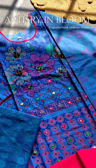 আমাদের পিওর কটন এমব্রয়ডারি & স্ক্রিন প্রিন্টেড ড্রেস, স্টাইল + আরাম = পারফেক্ট কম্বো! 😍