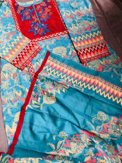 আমাদের পিওর কটন এমব্রয়ডারি & স্ক্রিন প্রিন্টেড ড্রেস, স্টাইল + আরাম = পারফেক্ট কম্বো! 😍