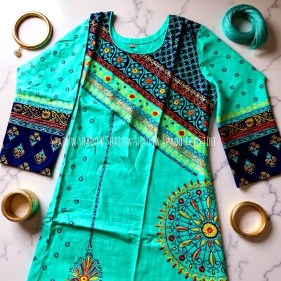 কটন স্টিচ ড্রেস – মডার্ন এমব্রয়ডারি ও সফট ফিট