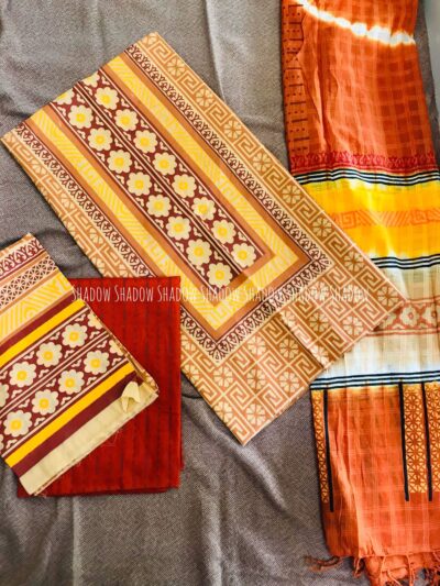 New Premium Cotton Block Print (3 Piece)