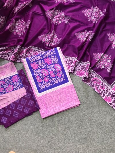 New Premium Cotton Block Print (3 Piece)
