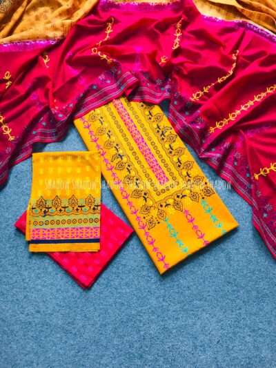 New Premium Cotton Block Print (3 Piece)