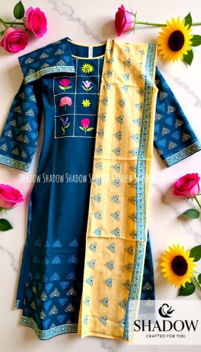 Luxury Slab Cotton 3-Piece Set – Premium Comfort with Timeless Elegance